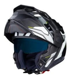 Nexx X Vilijord Carbon Light Nomad Helmet Black/White / LG [Open Box] -Motorcycle Helmet Shop nexx x vilijord carbon light nomad helmet black white lg open box black white 2