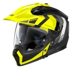 Nolan N70-2 X Decurio Helmet -Motorcycle Helmet Shop nolan helmets n702 x decurio helmet hi viz black