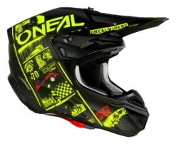 O'Neal 5 Series Attack Helmet -Motorcycle Helmet Shop o neal5 series attack helmet black hi viz yellow 1