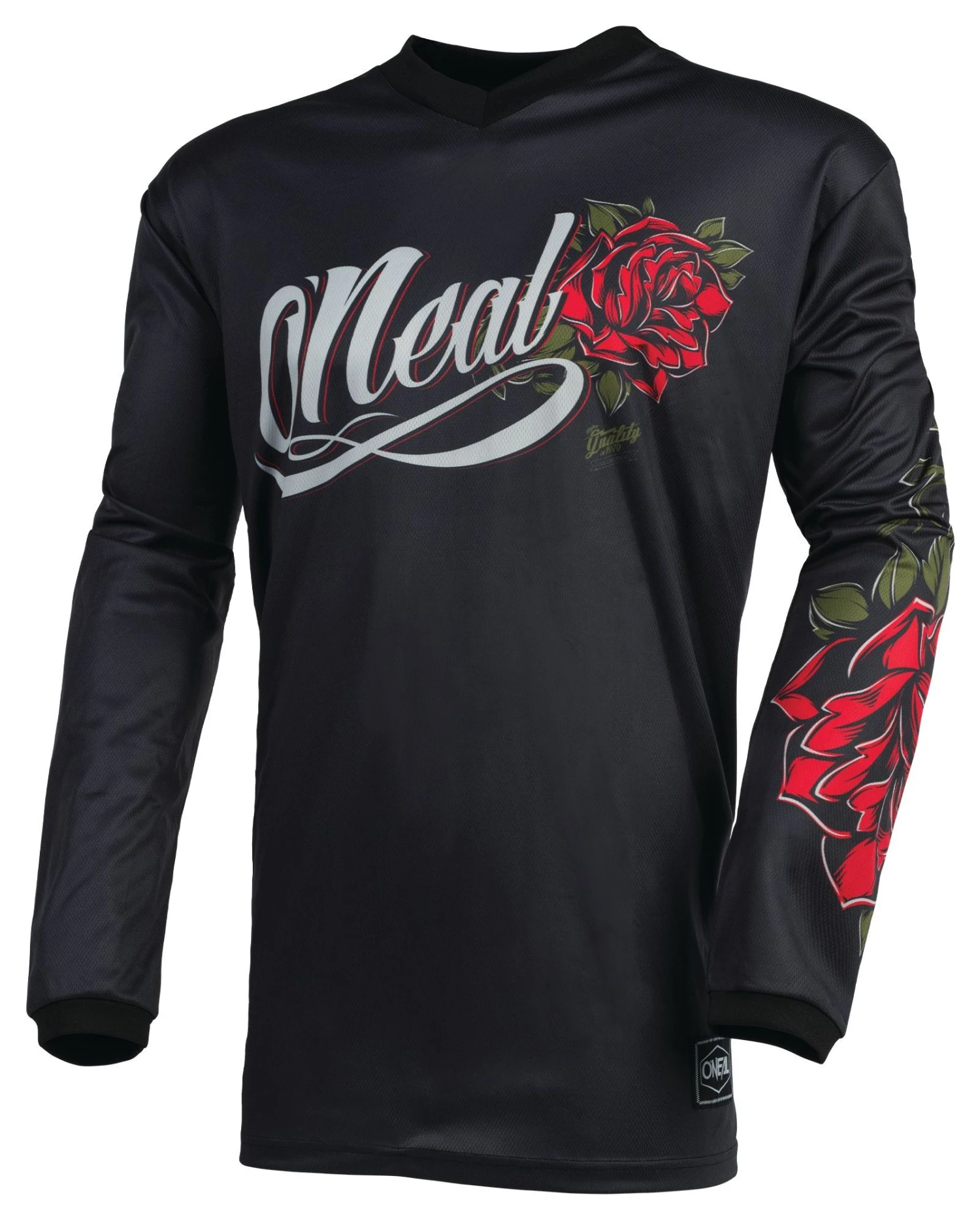 O'Neal Element Threat Roses Women's Jersey O'Neal Element Threat Roses Women's Jersey -Motorcycle Helmet Shop o neal element threat roses womens jersey black red
