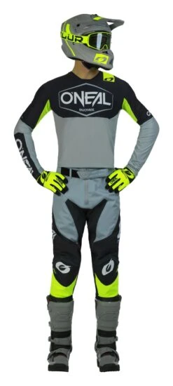 O'Neal Mayhem Hexx Pants -Motorcycle Helmet Shop o neal mayhem hexx pants grey hi viz yellow 2