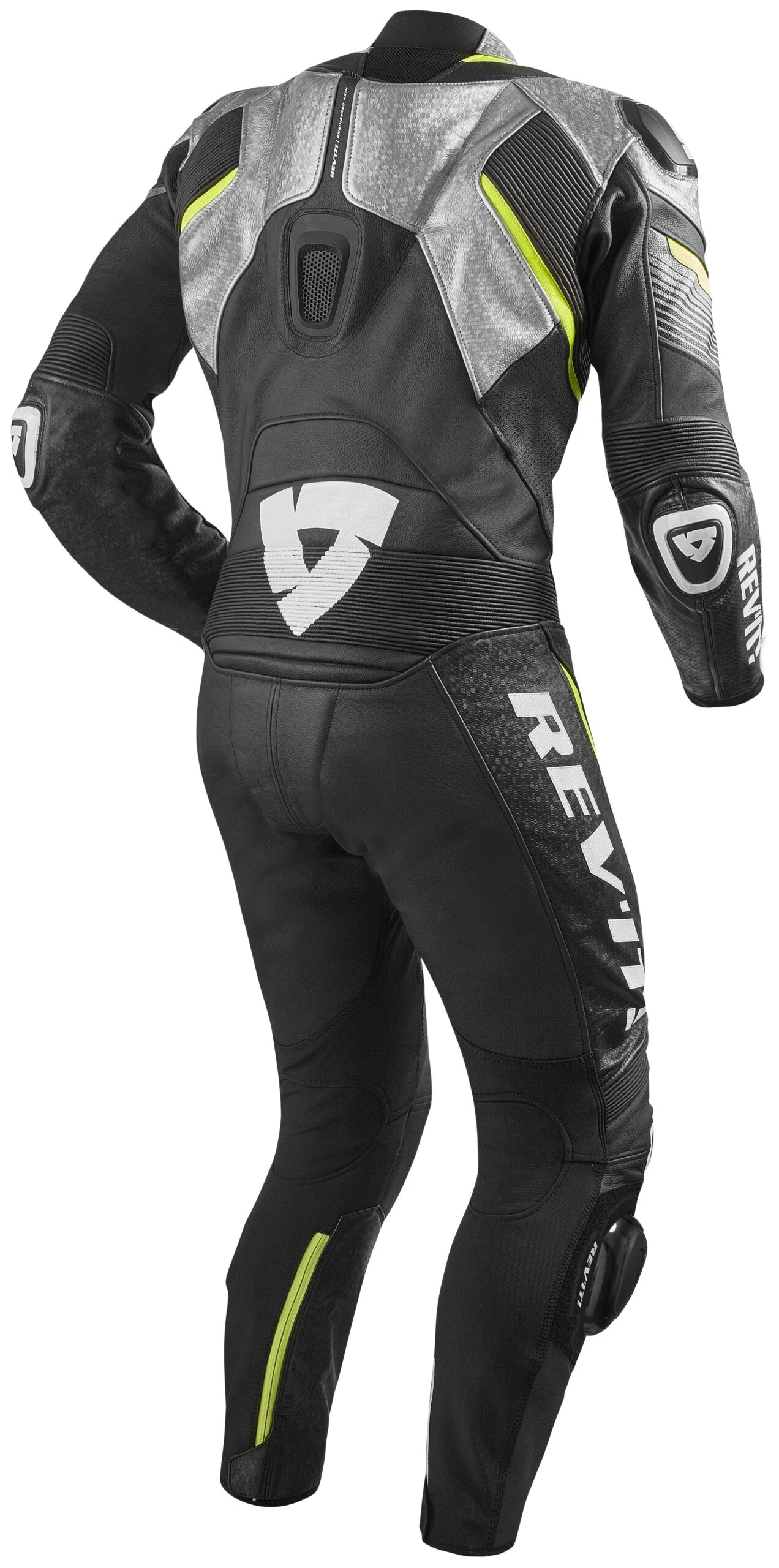 REV'IT! Spitfire Race Suit REV'IT! Spitfire Race Suit -Motorcycle Helmet Shop revit spitfire race suit silver neon yellow 1 scaled