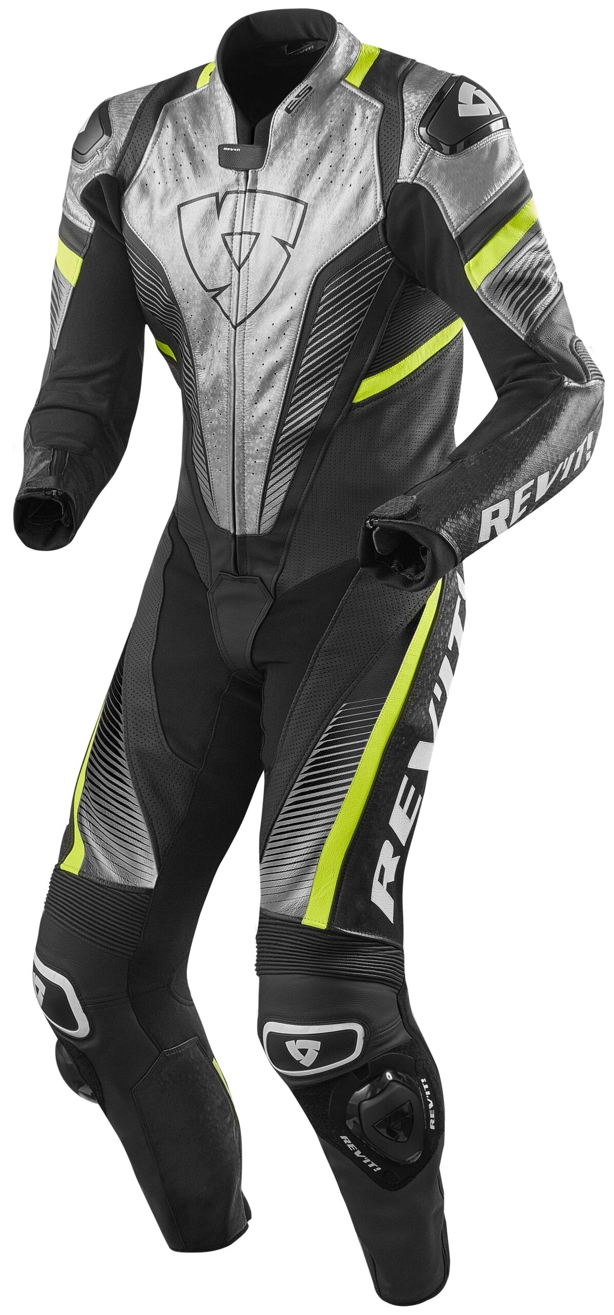 REV'IT! Spitfire Race Suit REV'IT! Spitfire Race Suit -Motorcycle Helmet Shop revit spitfire race suit silver neon yellow scaled