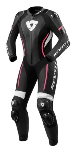 REV'IT! Xena 3 Women's Race Suit 4 REV'IT! Xena 3 Women's Race Suit -Motorcycle Helmet Shop revit xena3 womens race suit black pink