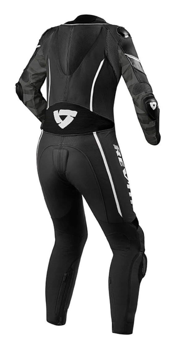 REV'IT! Xena 3 Women's Race Suit REV'IT! Xena 3 Women's Race Suit -Motorcycle Helmet Shop revit xena3 womens race suit black white 1