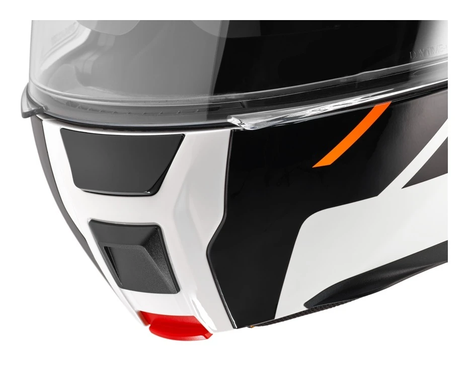 Schuberth C5 Master Helmet Black/White/Orange / LG [Open Box] -Motorcycle Helmet Shop schuberth c5 master helmet black white orange lg open box black white orange 3
