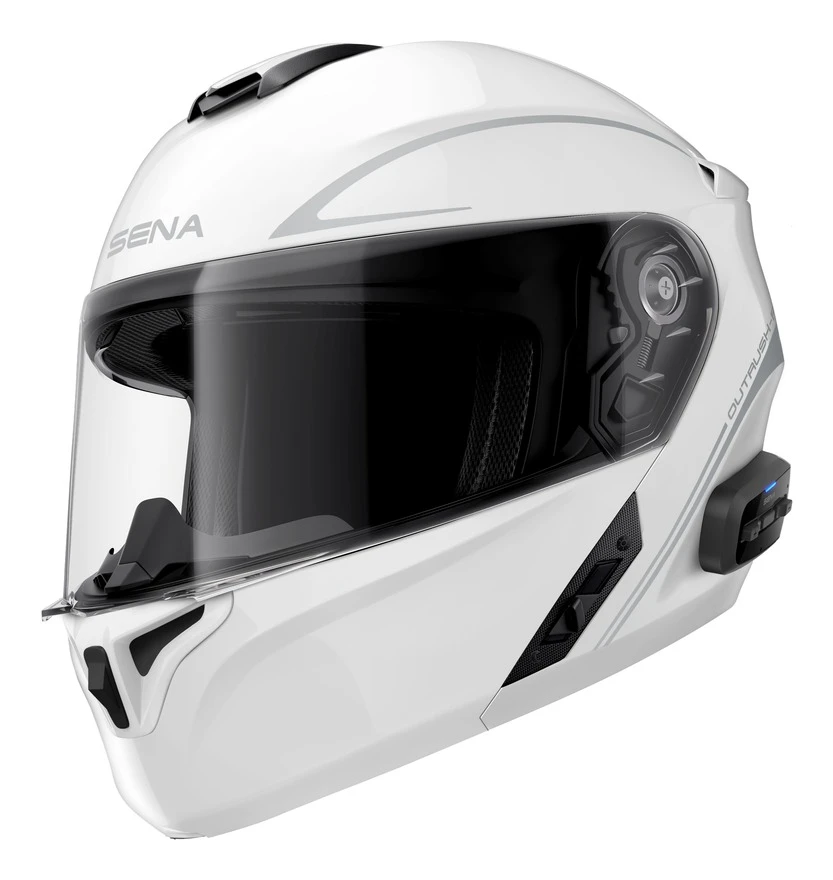 Sena Outrush R Bluetooth Helmet Sena Outrush R Bluetooth Helmet -Motorcycle Helmet Shop sena outrush r bluetooth helmet matte black 4