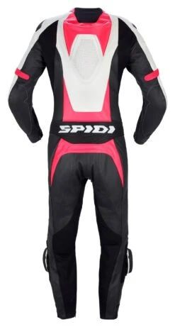 Spidi Track Perforated Pro Women's Race Suit -Motorcycle Helmet Shop spidi track lady perf pro black pink 1