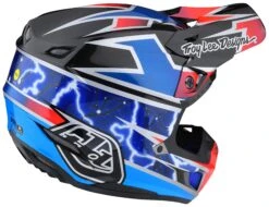 Troy Lee Designs Troy Lee SE5 Lightning Helmet -Motorcycle Helmet Shop troy lee designs se5 lightning helmet blue 3