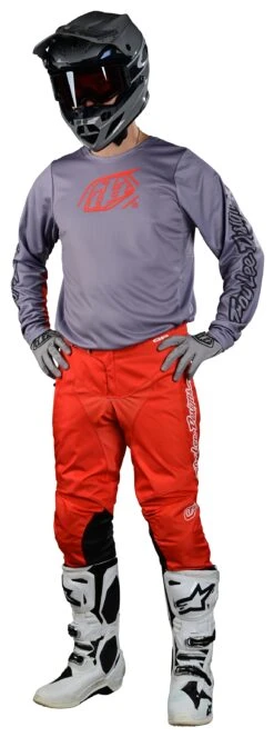 Troy Lee Designs Troy Lee GP Pro Icon Jersey -Motorcycle Helmet Shop troy lee gp pro icon jersey grey orange 2