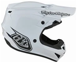 Troy Lee Designs Troy Lee SE4 Polyacrylite Mono Helmet -Motorcycle Helmet Shop troy lee se4 polyacrylite mono helmet white 1