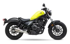 Yoshimura R-34 Slip-On Exhaust Honda Rebel 500 2017-2023 -Motorcycle Helmet Shop yoshimura201718 honda rebel500 street r34 so ss al wf stainless steel aluminum