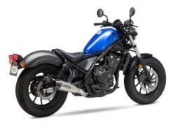 Yoshimura R-34 Slip-On Exhaust Honda Rebel 500 2017-2023 -Motorcycle Helmet Shop yoshimura201718 honda rebel500 street r34 so ss al wf stainless steel aluminum 3
